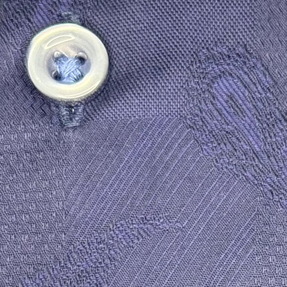 Robert Graham M Navy Blue (Sashiko)Textured Paisley Short Sleeve Button Up Shirt - Picture 3 of 13